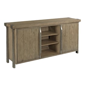 Hammary Light Brown And Natural Silver Entertainment Console