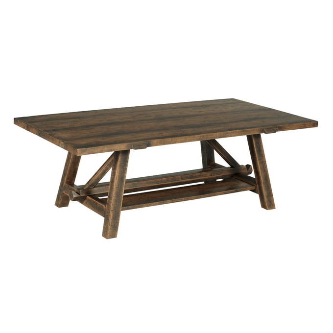 Hammary Medium Stain Weathered Pecan Coffee Table HAM-058-910