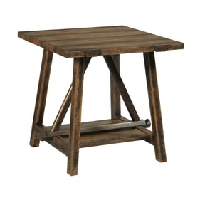 Hammary Medium Stain Weathered Pecan End Table