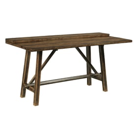 Hammary Medium Stain Weathered Pecan Flip Top Sofa Table