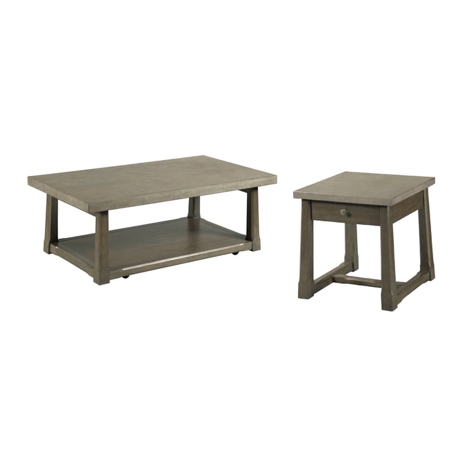 Hammary Torres Weathered Gray 3pc Coffee Table Set HAM-059-910-OCT-S1