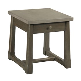 Hammary Gray And Oak Weathered Drawer End Table