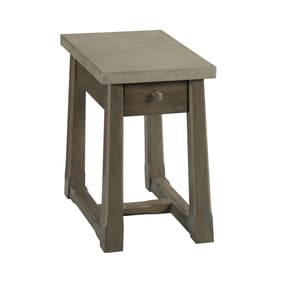 Hammary Gray And Oak Weathered Chairside Table