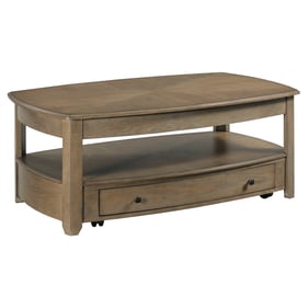 Hammary Light Stain White Oak Veneer Drawer Coffee Table