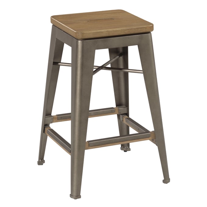 2 Hammary Light Stain Natural Pecan Counter Stools HAM-070-069