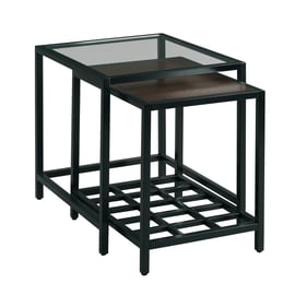 Hammary Mackintosh Black Nesting End Tables