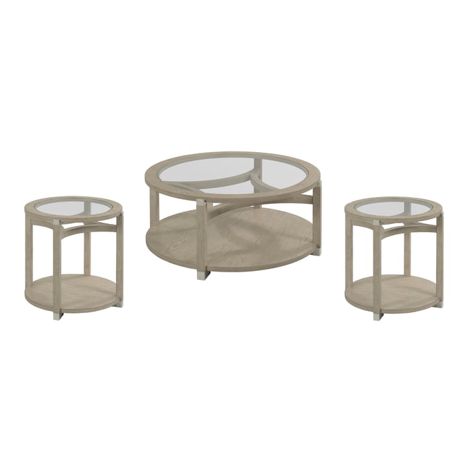 Hammary Solstice Soft Beige 3pc Coffee Table Set HAM-086-911-OCT-S1