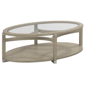 Hammary Solstice Soft Beige Oval Coffee Table