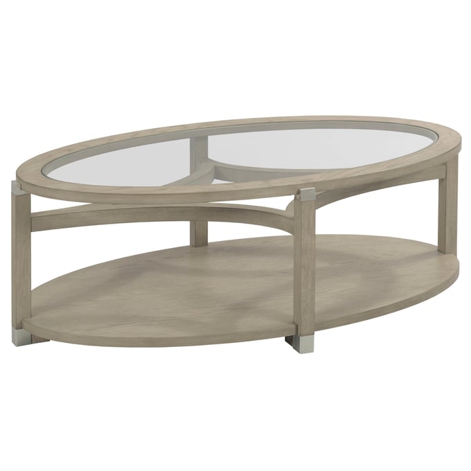 Hammary Solstice Soft Beige Oval Coffee Table HAM-086-912