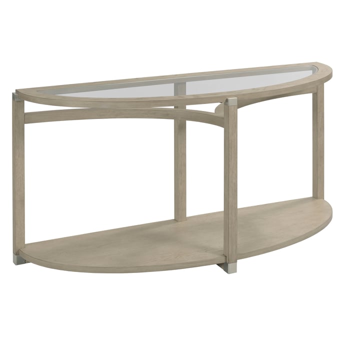 Hammary Solstice Soft Beige Demilune Sofa Table HAM-086-925