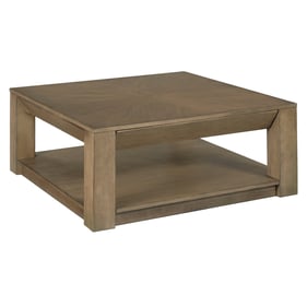 Hammary Medium Stain Washed Sand Square Coffee Table