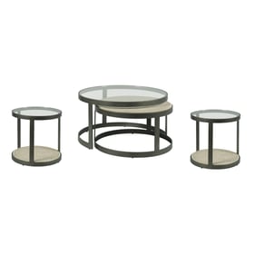 Hammary Hidden Treasures Varies Nesting 3pc Coffee Table Set