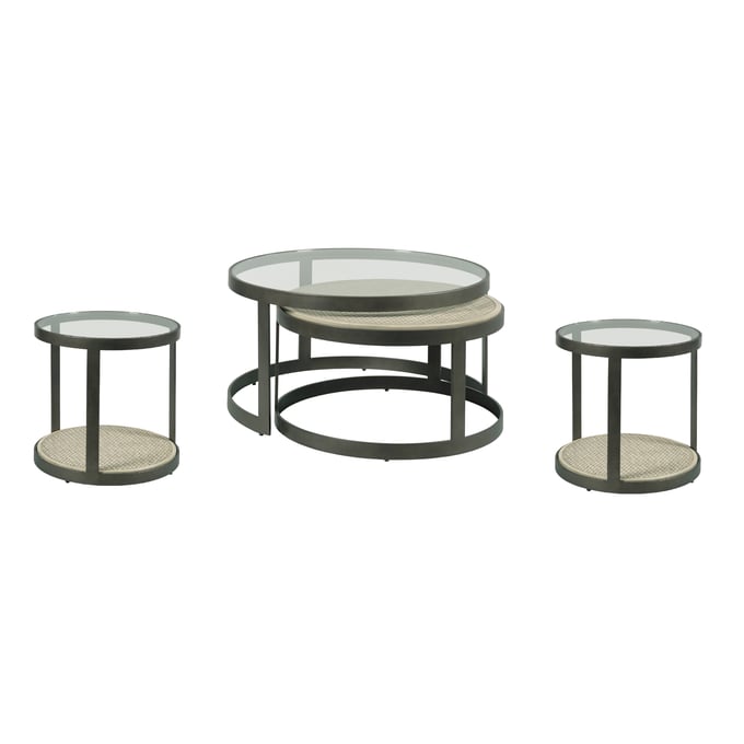 Hammary Hidden Treasures Varies Nesting 3pc Coffee Table Set HAM-090-1047-OCT-S1