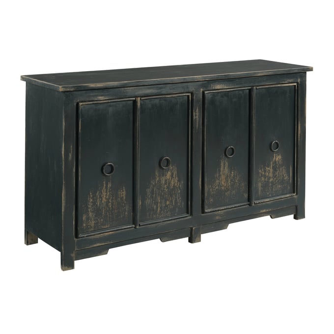 Hammary Hidden Treasures Black Charcoal Four Door Console HAM-090-1114