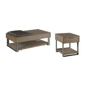 Hammary Stella Umber Lift Top Storage 3pc Coffee Table Set