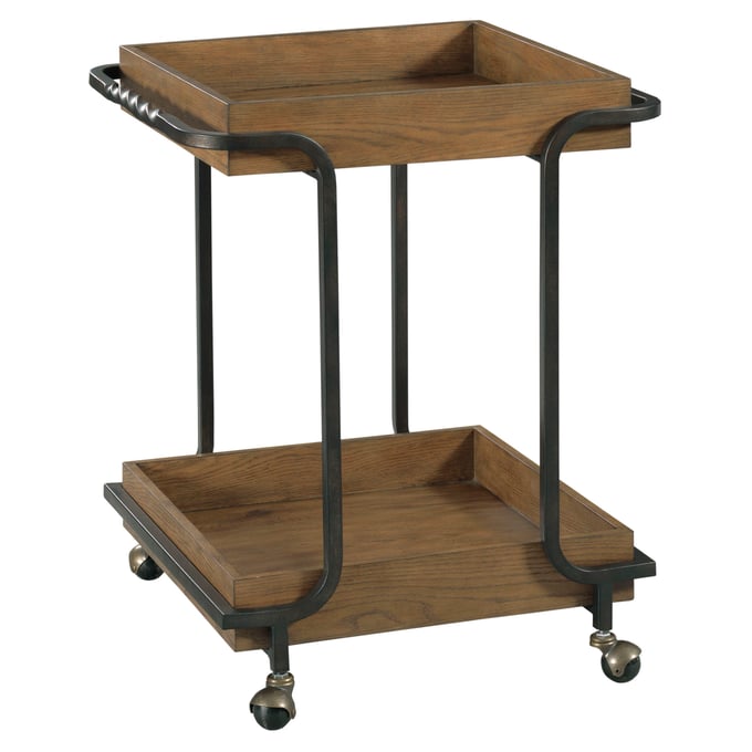 Hammary Olmsted Rustic Oak Bar Cart HAM-120-801