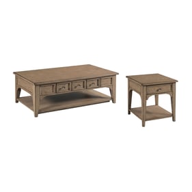 Hammary Carmine Latte Beatrix 3pc Rectangular Coffee Table Set