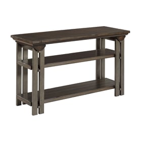 Hammary Dark Stain Rubbed Black Sofa Table