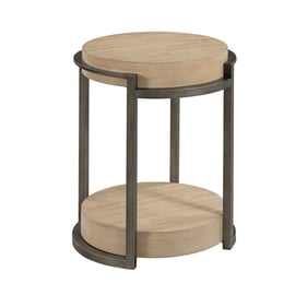 Hammary Light Stain Blonde Oak Martini Accent Table