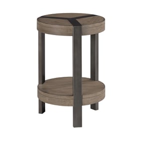 Hammary Sandler Colt Gray Round Accent Table