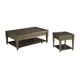 Hammary Sunset Valley Rich Mocha Rectangular 3pc Coffee Table Set