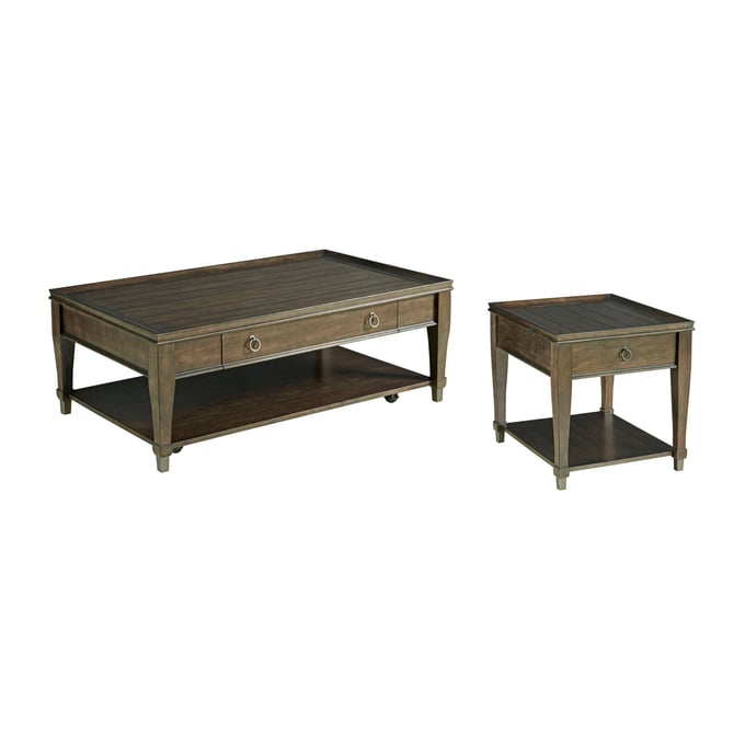 Hammary Sunset Valley Rich Mocha Rectangular 3pc Coffee Table Set HAM-197-91-OCT-S2