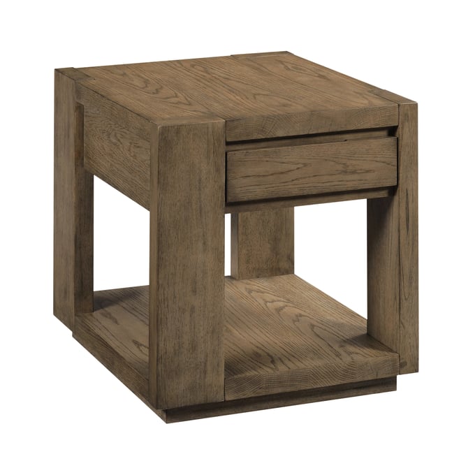 Hammary Medium Stain Oak One Drawer End Table HAM-205-915