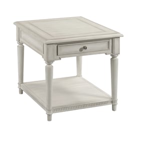 Hammary Terrace White Drawer End Table