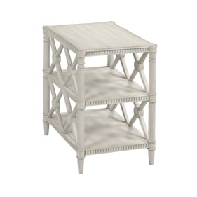 Hammary Terrace White Chairside Table