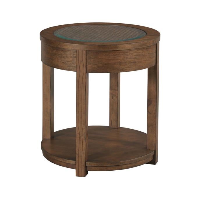 Hammary Foster Medium Stain Round End Table HAM-207-916