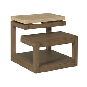 Hammary Light Stain Warm Coffee End Table