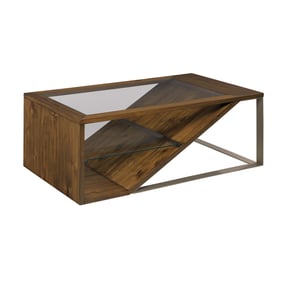 Hammary Dark Stain Cognac Coffee Table