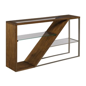 Hammary Dark Stain Cognac Sofa Table