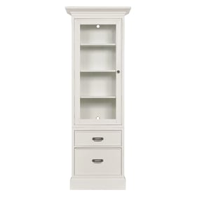 Hammary Structures White Single Storage Display Cabinet