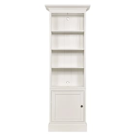 Hammary Structures White Single Display Bookcase