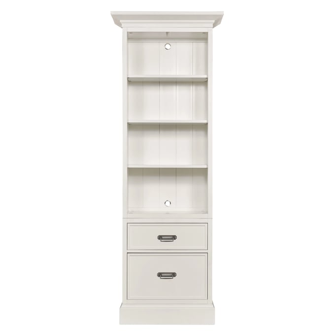 Hammary Structures White Single Storage Bookcase Cabinet HAM-267-102R