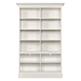 Hammary Structures White Double Bookcase