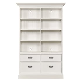 Hammary Structures White Double Storage Bookcase