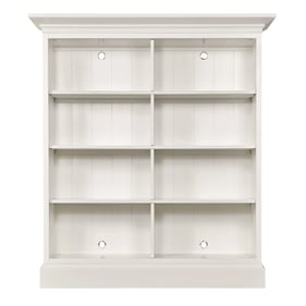 Hammary Structures White Double Mid Height Bookcase