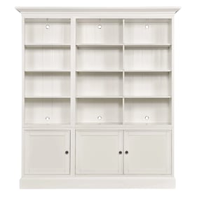 Hammary Structures White Triple Door Bookcase