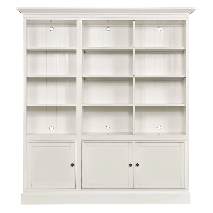 Hammary Structures White Triple Door Bookcase HAM-267-304R