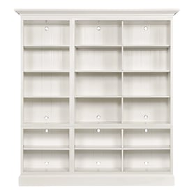 Hammary Structures White Triple Bookcase