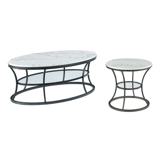 Hammary Impact White 3pc Coffee Table Set HAM-576-91-OCT-S1