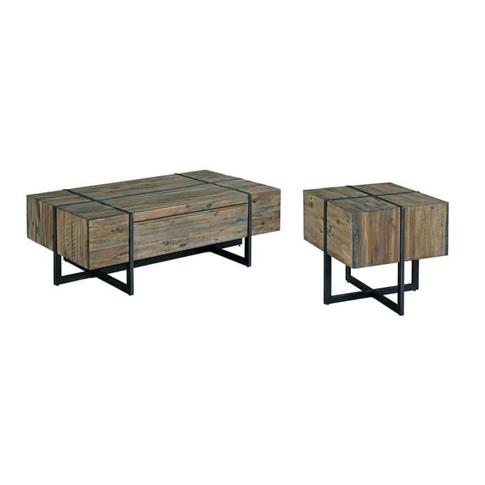 Hammary Modern Timber Gray 3pc Coffee Table Set HAM-626-91-OCT-S1