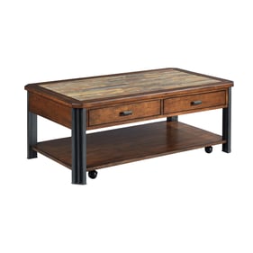 Hammary Slaton Hamilton Warm Mocha Rectangular Drawer Cocktail Table