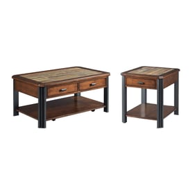 Hammary Slaton Hamilton Warm Mocha 3pc Small Coffee Table Set