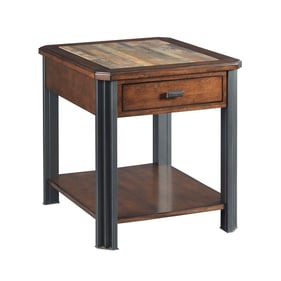 Hammary Slaton Hamilton Warm Mocha Rectangular Drawer End Table