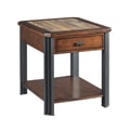 RECTANGULAR DRAWER END TABLE