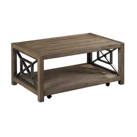 Hammary Synthesis Hamilton Aged Oak Small Rectangular Cocktail Table