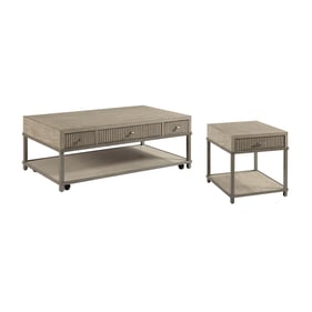 Hammary West Fork Aged Taupe 3pc Coffee Table Set